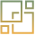 Several interlocking squares icon