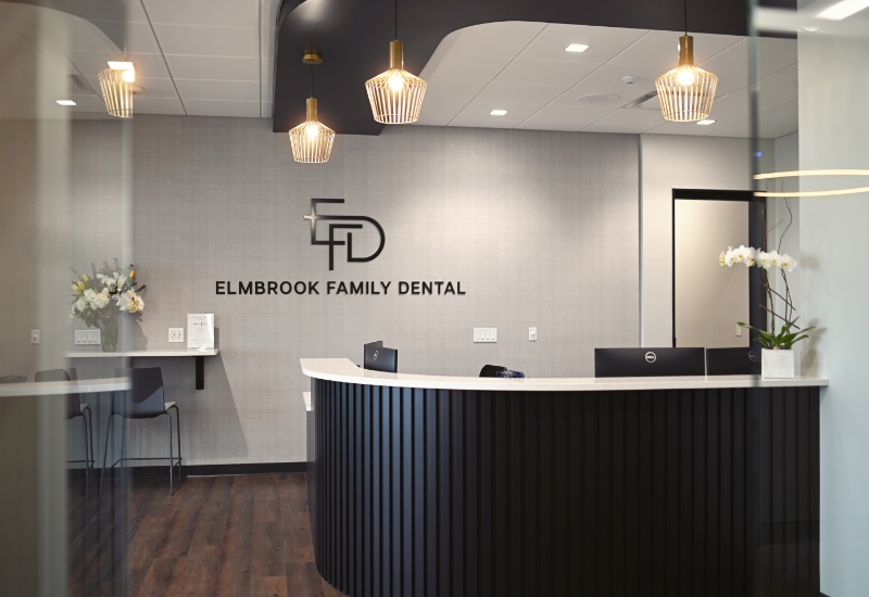 front desk of dental office